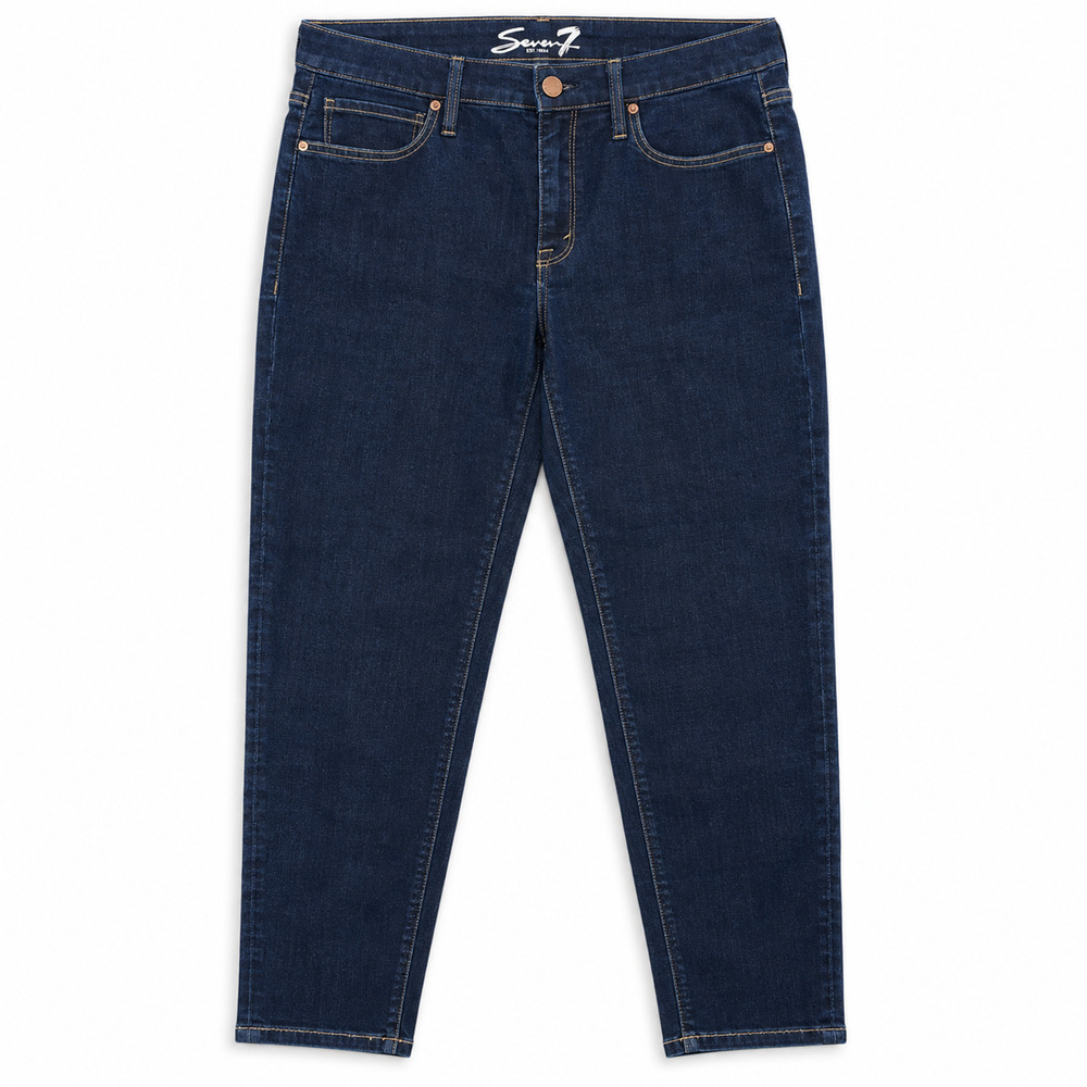 Seven7 Jeans Womens Size 12 Blue High Rise Skinny Dark Wash Stretch Classic NWT